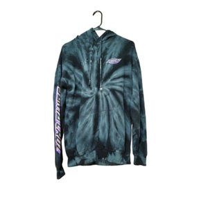 Santa Cruz Colortone Tie Dye Hoodie Sweatshirt Men’s Medium Blue/Purple Graphic